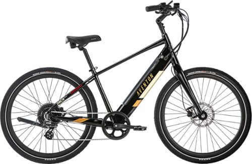 

Aventon - Pace 500.2 Step-Over Ebike w/ 40 mile Max Operating Range and 28 MPH Max Speed - Regular - Midnight Black