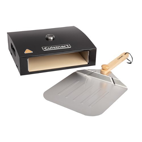 Cuisinart - Grill Top Pizza Oven Kit - Black & Stainless Steel