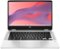 HP - 2-in-1 14" Touch-Screen Chromebook - Intel Celeron - 4GB Memory - 64GB eMMC - Natural Silver-Front_Standard