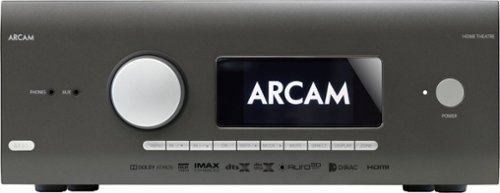 Arcam - AV41 9.1.6-Ch. With Google Cast 8K Ultra HD HDR Compatible A/V Home Theater Preamplifier Processor - Gray