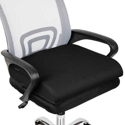 Image of Mind Reader - Anti-Slip Bottom Memory Foam Seat Cushion - Black