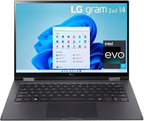 LG - gram 2-in-1 14” WUXGA Laptop – Intel Evo Platform Core i7 – 16GB RAM – 1TB NVMe Solid State Drive