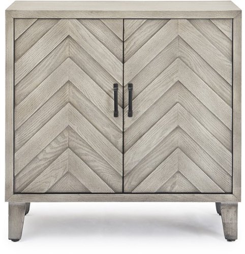 

Finch - Friedman Bar 2-Door Cabinet with Wine Storage - Gray