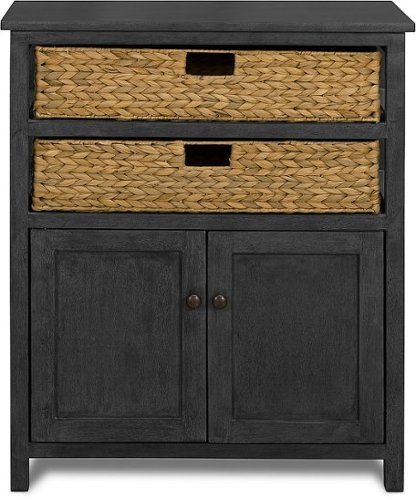 Image of Click Decor - Nelson Storage and 2-Door Cabinet - Dark Gray