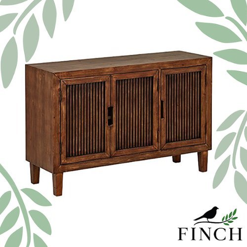 Adore Decor - Sawyer 3-Door Cabinet - Brown