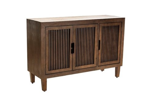 Adore Decor - Sawyer 3-Door Cabinet - Brown