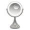 iHome - LUX PRO Rechargeable Vanity Speaker with Bluetooth, Speakerphone, and USB Charging - Silver/Nickel-Front_Standard