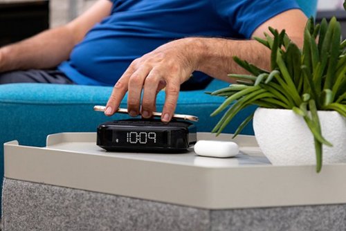 iHome TIMEBASE II Dual Charging Bluetooth Alarm Clock - Black BUY IN MIDDLE EAST