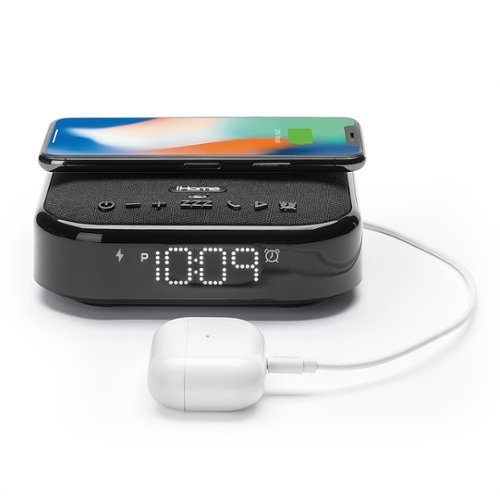 iHome TIMEBASE II Dual Charging Bluetooth Alarm Clock - Black WHERE TO BUY