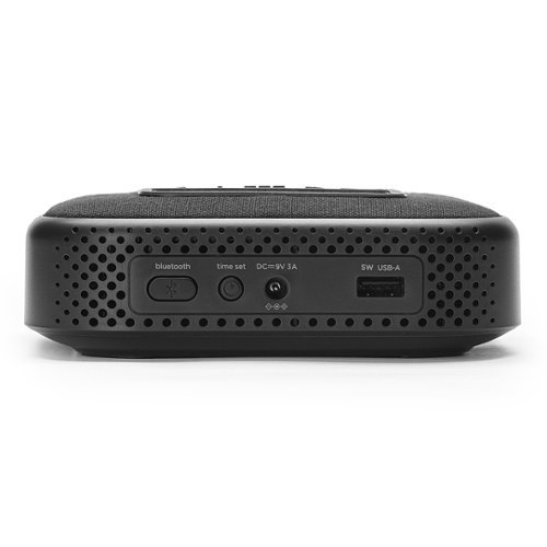 iHome TIMEBASE II Dual Charging Bluetooth Alarm Clock - Black SHOP ONLINE