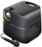 ION Audio - Projector Max HD BATTERY/AC POWERED 1080P HD BLUETOOTH-ENABLED PROJECTOR WITH POWERFUL SPEAKER - Black-Front_Standard