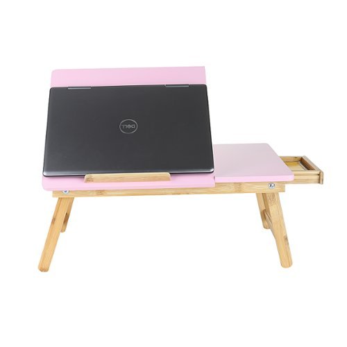 Mind Reader - Bamboo Bed Tray - Pink