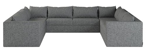 Elephant in a Box - Modular L-Shape, Fabric 11-Seat Large Sectional Sofa