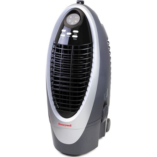 Image of Honeywell - 300 CFM Indoor Evaporative Air Cooler with Remote Control and an Extra Honeycomb Filter - Silver