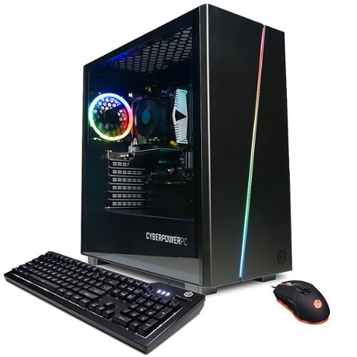 CyberPowerPC - Gamer Master Gaming Desktop - AMD Ryzen 3 4100 - 8GB Memory - NVIDIA GeForce GT 1030 -1TB SSD - Black