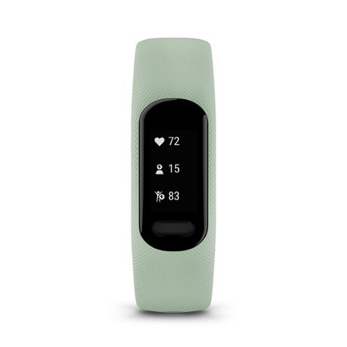 Garmin - vívosmart 5 Smart Fitness Tracker + Heart Rate Small/Medium - Cool Mint