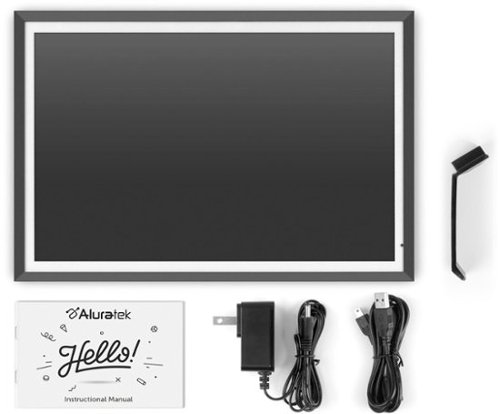Aluratek 13.5 3K Touchscreen LCD Wi-Fi Digital Photo Frame - Black BUY IN EUROPE