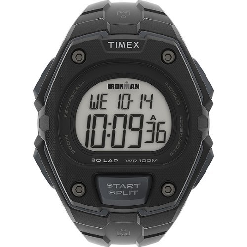 Timex - Men's IRONMAN Classic 30 Oversized 45mm Watch - Black