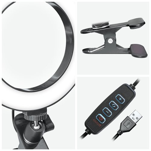 Bower Studio Ring Light with Desk Clamp - Black HOW TO BUY