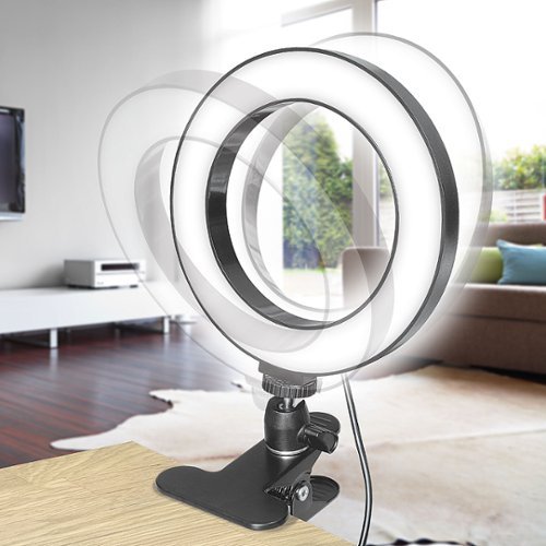 Bower Studio Ring Light with Desk Clamp - Black WHERE TO BUY
