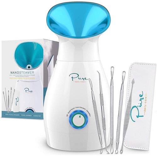 Pure Daily Care NanoSteamer Facial Steamer - White INTERNATIONAL SHIPPING