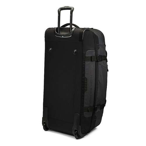High Sierra Fairlead 34 Drop Bottom Wheeled Duffel - Mercury/Black GLOBAL SHIPPING