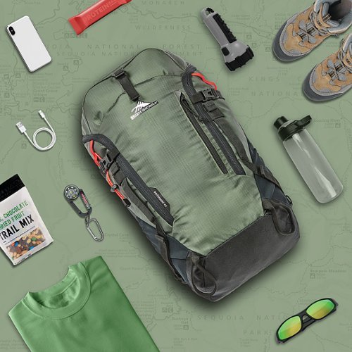 High Sierra Pathway 2.0 45L Backpack - FOREST GREEN/BLACK BUY IN DUBAI