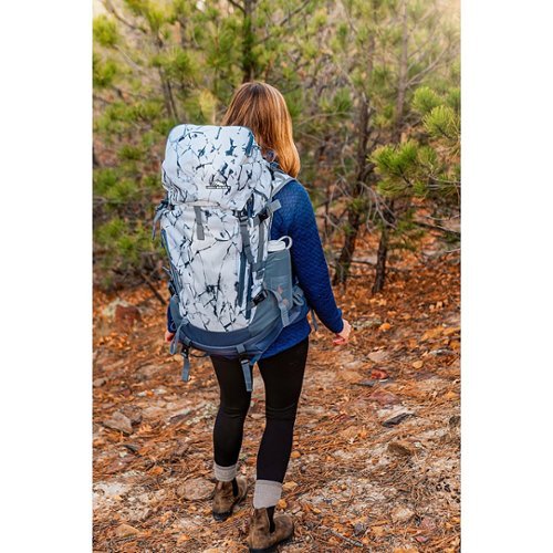 High Sierra Pathway 2.0 Women's 60L Backpack - WHITE CRACKED ICE/GREY BLUE BUY IN DUBAI