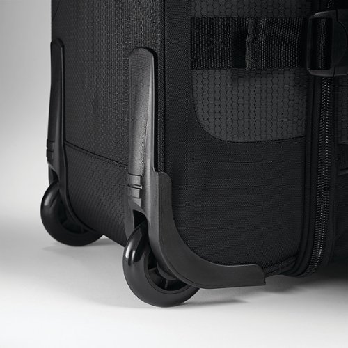 High Sierra Fairlead 22 Drop Bottom Wheeled Duffel - Mercury/Black BUY ONLINE