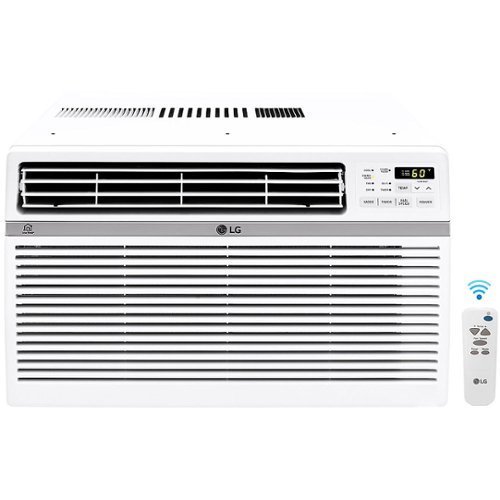 LG - 1,000 Sq. Ft. 18,000 BTU Smart Window Air Conditioner - White