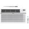 LG - 1,000 Sq. Ft. 18,000 BTU 230V Smart Window Air Conditioner - White-Front_Standard