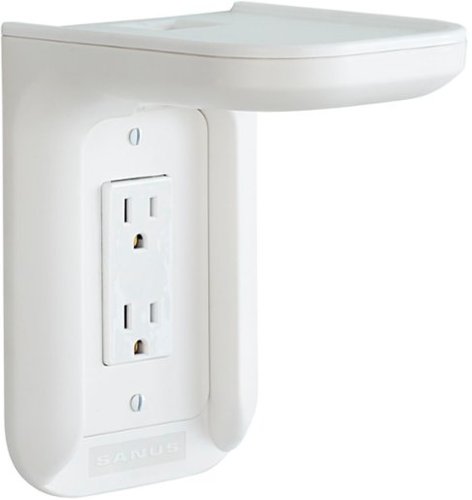 Sanus - Small Device Outlet Speaker Mount - White