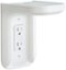 Sanus - Small Device Outlet Speaker Mount - White-Front_Standard