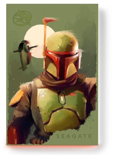 Seagate - Boba Fett Drive SE FireCuda 2TB External USB 3.2 Gen 1 Hard Drive Officially-Licensed with Red LED Lighting