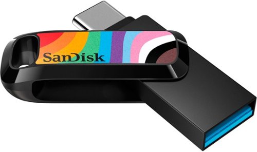 SanDisk Ultra Dual Drive Go Rainbow Pride Edition 128GB USB-A/USB-C Flash Drive - Multi WORLDWIDE DELIVERY