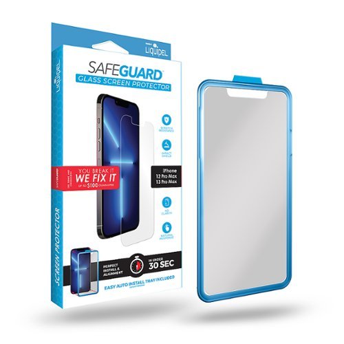 Liquipel - Safeguard Glass Screen Protector for Apple iPhone 13 Pro Max / 13 Pro Max - Clear