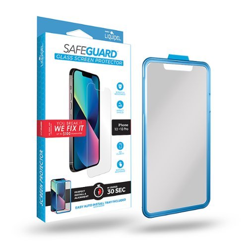 Liquipel - Safeguard Glass Screen Protector for Apple iPhone 13 / 13 Pro - Clear