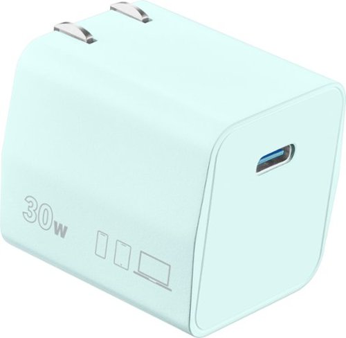 

Insignia™ - 30W USB-C Compact Wall Charger for MacBook Air, iPad and More - Light Green