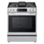 Front. LG - 6.3 Cu. Ft. Smart Slide-in Dual Fuel True Convection Range with EasyClean and Air Fry - PrintProof Stainless Steel.