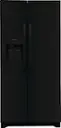 Front. Frigidaire - 22.3 Cu. Ft. Side-by-Side Refrigerator - Black.