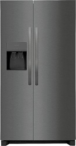Frigidaire - 25.6 Cu. Ft. Side-by-Side Refrigerator - Black stainless steel