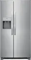 Front. Frigidaire - 25.6 Cu. Ft. Side-by-Side Refrigerator - Silver.