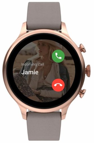 Fossil Gen 6 Smartwatch 42mm Gray Leather - Gray GLOBAL SHIPPING