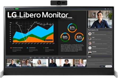 LG 27MQ70QC-S 27u0022 QHD IPS HDR 10 Libero Monitor with Detachable Full HD Webcam