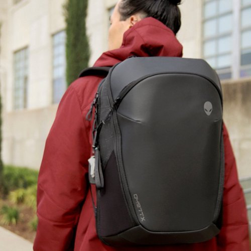 Dell Alienware Horizon Travel Backpack (Front pocket, 2 x side zippered pockets, 2 x side mesh pockets, small accessories) - GalaxyWeave Black BUY IN MIDDLE EAST