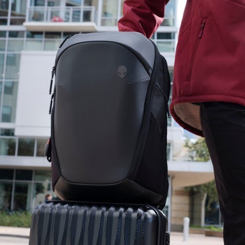 Dell Alienware Horizon Travel Backpack (Front pocket, 2 x side zippered pockets, 2 x side mesh pockets, small accessories) - GalaxyWeave Black BUY IN SINGAPORE