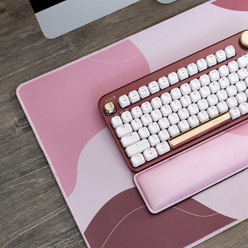 AZIO IZO Wireless Mechanical Blue Clicky Switch Keyboard - Baroque Rose GLOBAL SHIPPING
