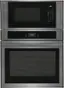 Front. Frigidaire - 30" Electric Microwave Combination Oven with Fan Convection - Black Stainless Steel.