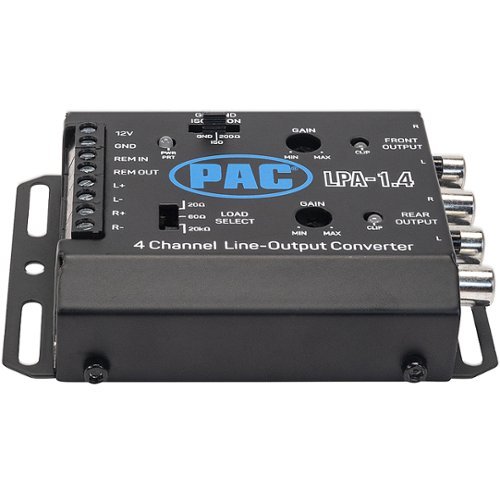 

PAC - LocPRO Advanced 4-Channel Active Line Output Converter with Auto Turn-On - Black