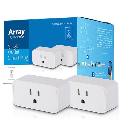 Array by Hampton - Smart Wi-Fi Plug (2-Pack) - White